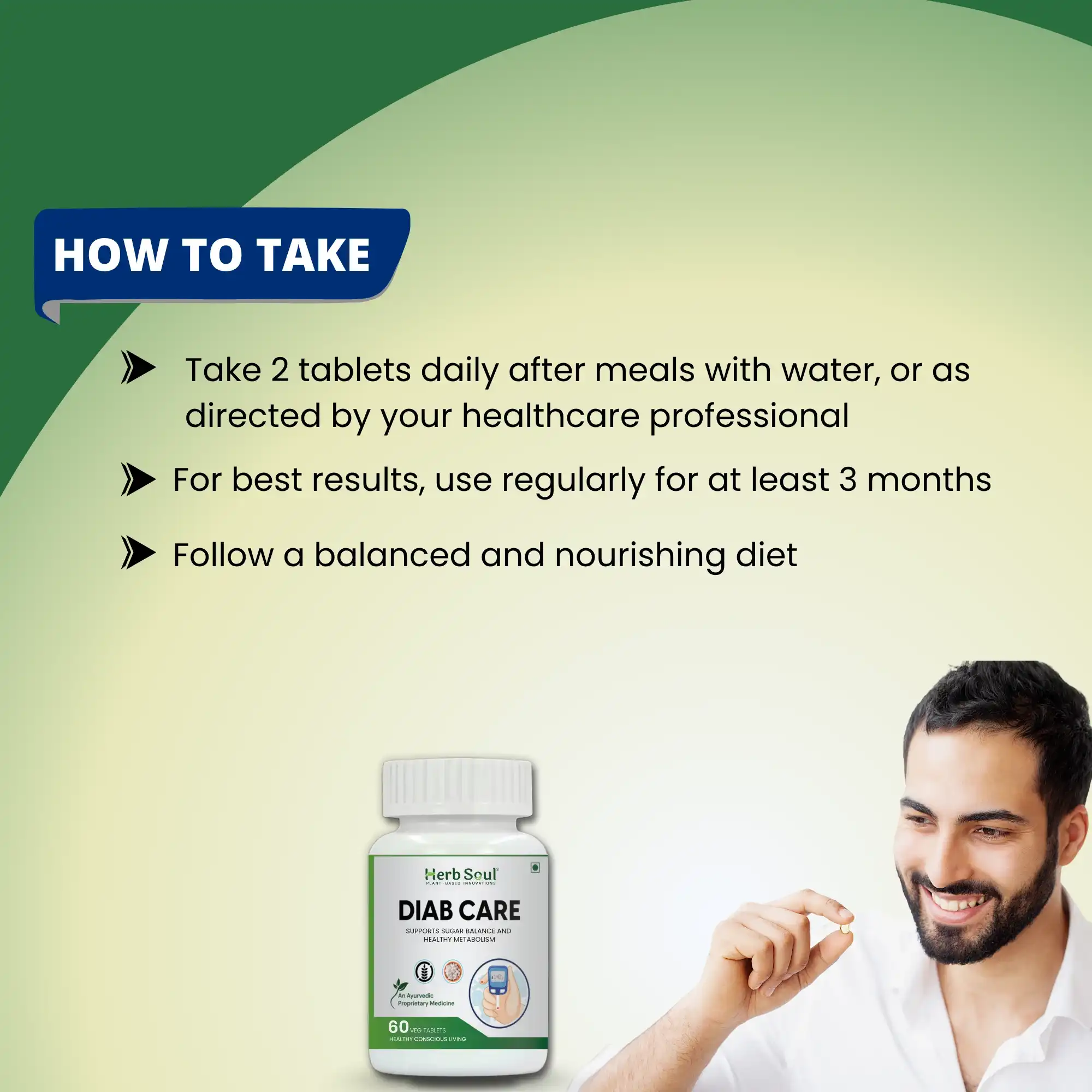 Diab Care Tablet Dosage