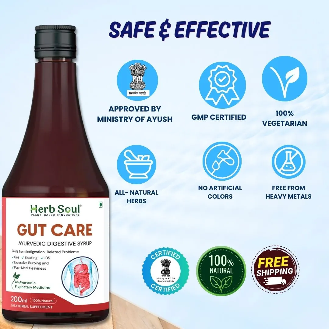 Gut Care Syrup Features